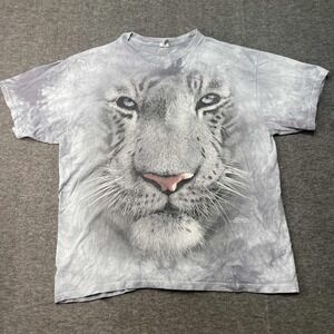 Vintage The Mountain Shirt Men XL Tie Die Tiger Graphic Casual Trendy
